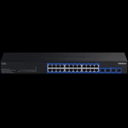 TRENDnet TEG-30262 28-Port Gigabit Switch with 4 x 10G SFP+Ports28-Port Gigabit Switch with 4 x 10G SFP+Ports view 2