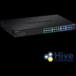 TRENDnet TPE-1620WS 20-Port Gigabit Web Smart PoE+ Switch view 1