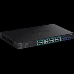 TRENDnet TPE-30284 28-Port Gigabit Web Smart PoE+ Switch with 10G SFP+ slots view 1