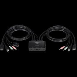 TRENDnet TK-220DPi 2-Port 4K DisplayPort KVM Switch view 2