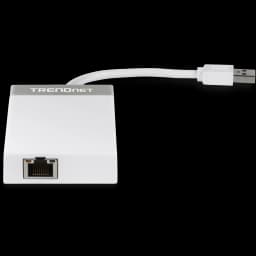TRENDnet TU3-ETGH3 USB 3.0 to Gigabit Adapter + USB Hub view 4