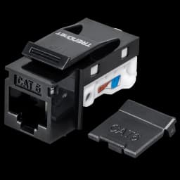 TRENDnet TC-K50C6BK Cat6 Keystone Jack, Black Modular view 3