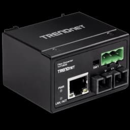 TRENDnet TI-F10S30 Hardened Industrial 100Base-FX Single-Mode SC Fiber Converter (30 km, 18.6 mi.) view 2
