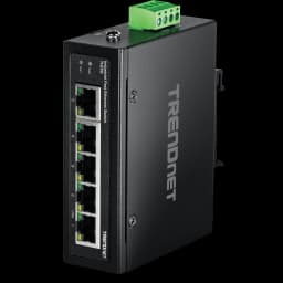 TRENDnet TI-E50 5-Port Industrial Fast Ethernet DIN-Rail Switch view 1