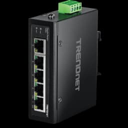 TRENDnet TI-G50 5-Port Industrial Gigabit Ethernet DIN-Rail Switch view 1