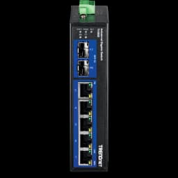 TRENDnet TI-G62 7-Port Industrial Gigabit DIN-Rail Switch view 2