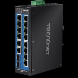 TRENDnet TI-G162 16-Port Industrial Gigabit DIN-Rail Switch view 1