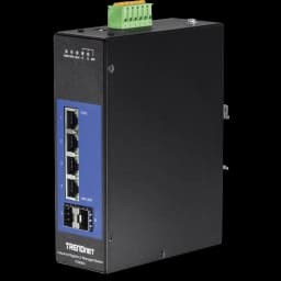 TRENDnet TI-G642i 6-Port Industrial Gigabit L2 Managed DIN-Rail Switch view 1