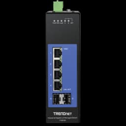 TRENDnet TI-G642i 6-Port Industrial Gigabit L2 Managed DIN-Rail Switch view 2