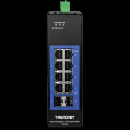 TRENDnet TI-G102i 10-Port Industrial Gigabit L2 Managed DIN-Rail Switch view 2