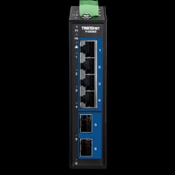 TRENDnet TI-G5062 6-Port Industrial 2.5G DIN-Rail Switch with 10G SFP+ Ports view 2