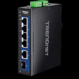 TRENDnet TI-G50611 6-Port Industrial 2.5G DIN-Rail Switch with 1 x 10G Port view 1