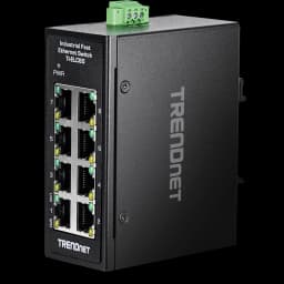TRENDnet TI-ELC80 8-Port Industrial Fast Ethernet DIN-Rail Mini Switch view 1
