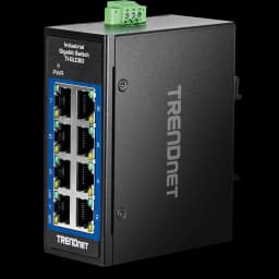 TRENDnet TI-GLC80 8-Port Industrial Gigabit DIN-Rail Mini Switch view 1