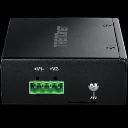 TRENDnet TI-PE50  5-Port Industrial Fast Ethernet PoE+ DIN-Rail Switch view 3