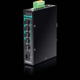 TRENDnet TI-PG541 5-Port Hardened Industrial Gigabit PoE+ DIN-Rail Switch view 2