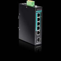 TRENDnet TI-PG541 5-Port Hardened Industrial Gigabit PoE+ DIN-Rail Switch view 3