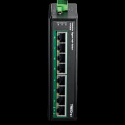 TRENDnet TI-PG80B 8-Port Industrial Gigabit PoE+ DIN-Rail Switch (24 – 56V) view 2