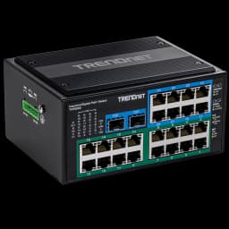 TRENDnet TI-PG262 26-Port Hardened Industrial Gigabit PoE+ DIN-Rail Switch view 2