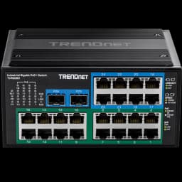 TRENDnet TI-PG262 26-Port Hardened Industrial Gigabit PoE+ DIN-Rail Switch view 3