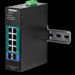 TRENDnet TI-PG102i 10-Port Industrial Gigabit L2 Managed PoE+ DIN-Rail Switch 24 – 57V view 4