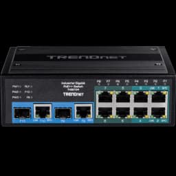TRENDnet TI-BG104 10-Port Industrial Gigabit PoE++ DIN-Rail Switch view 3