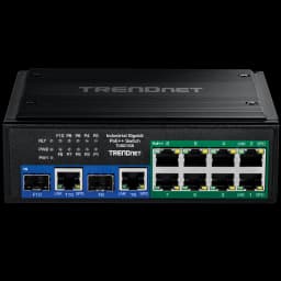 TRENDnet TI-BG108 10-Port Industrial Gigabit 400W PoE++ DIN-Rail Switch view 3